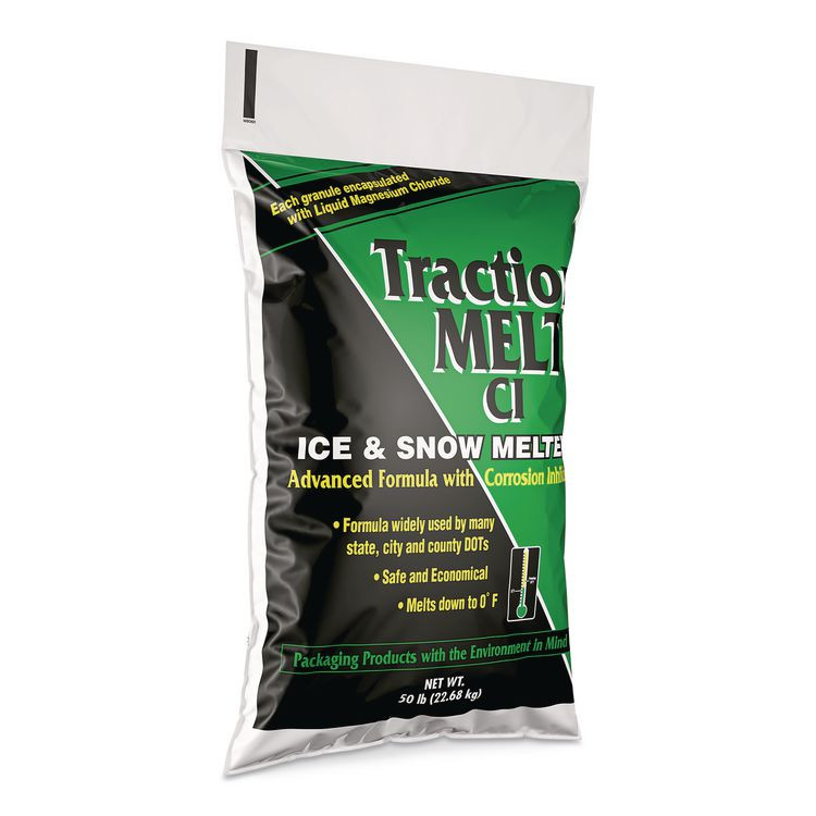 SCOTWOOD INDUSTRIES INC SWO50BTMPLT Traction Melt CI Ice and Snow Melter, 50 lb Bag, 50/Pallet