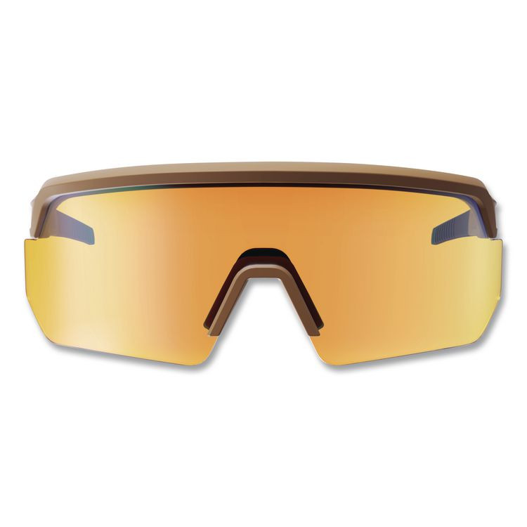 TENACIOUS HOLDINGS, INC. ergodyne® 55212 Skullerz AEGIR Color Enhancing Safety Glasses with Mirrored Lenses, Matte Desert Nylon Frame, High Contrast Yellow Lens