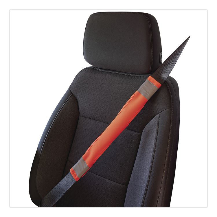 TENACIOUS HOLDINGS, INC. ergodyne® 29035 GloWear 8105 Hi-Vis Seat Belt Cover, 2.17" x 16.54", Orange