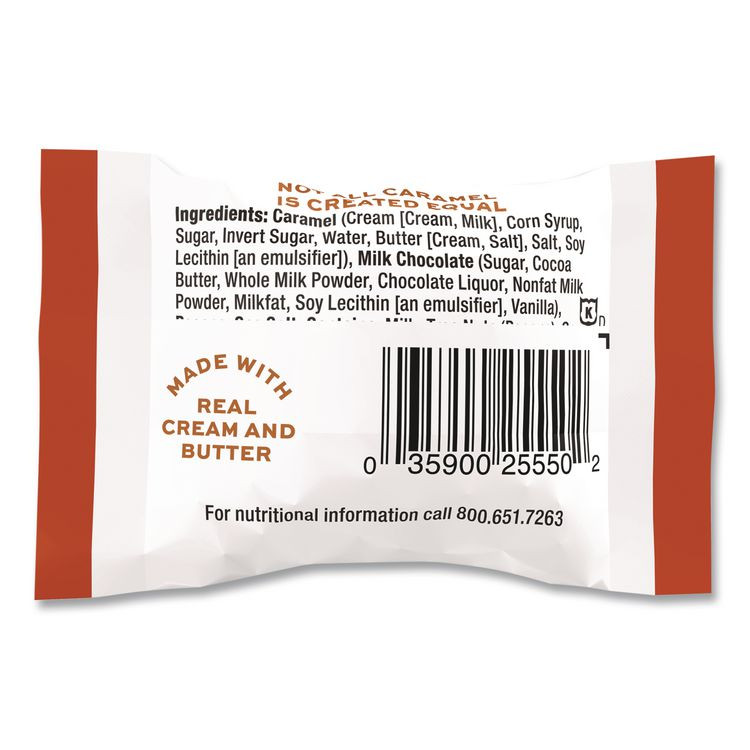 MORLEY CANDY MAKERS INC Sanders® MRY27160 Small Batch Wonders Snack-Size Sea Salt Caramel Pecan Cluster, 48 Pieces, 24 oz Box