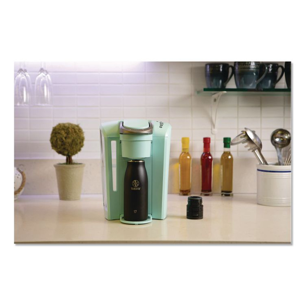 TAKEYA USA CORPORATION 51273 Traveler Stainless Steel Vacuum Insulated Travel Mug, 17 oz, Onyx