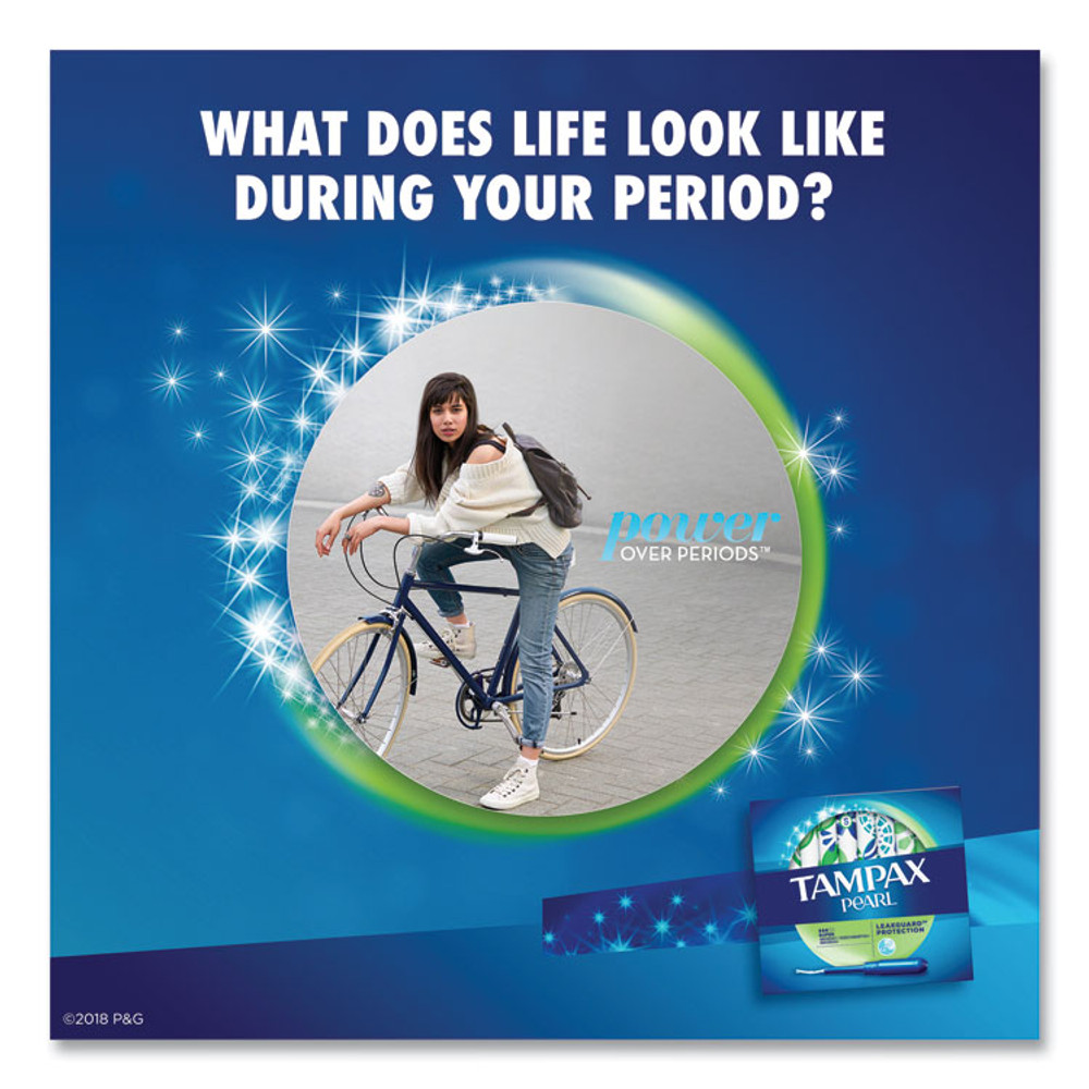 PROCTER & GAMBLE Tampax® 37908 Pearl Tampons, Super, 18/Box