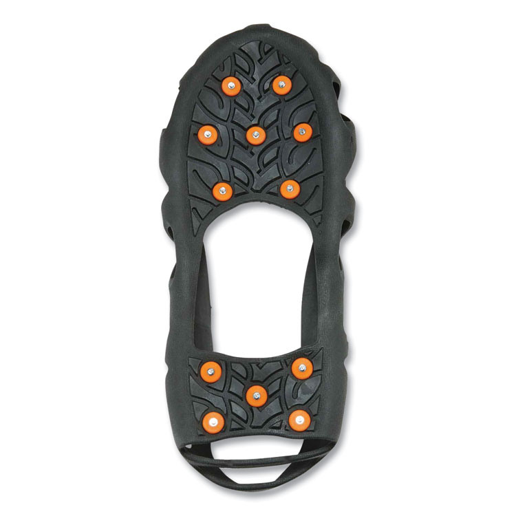 TENACIOUS HOLDINGS, INC. ergodyne® 16784 Trex 6304 One-Piece Step-In Full Coverage Ice Cleats, Large, Black, Pair