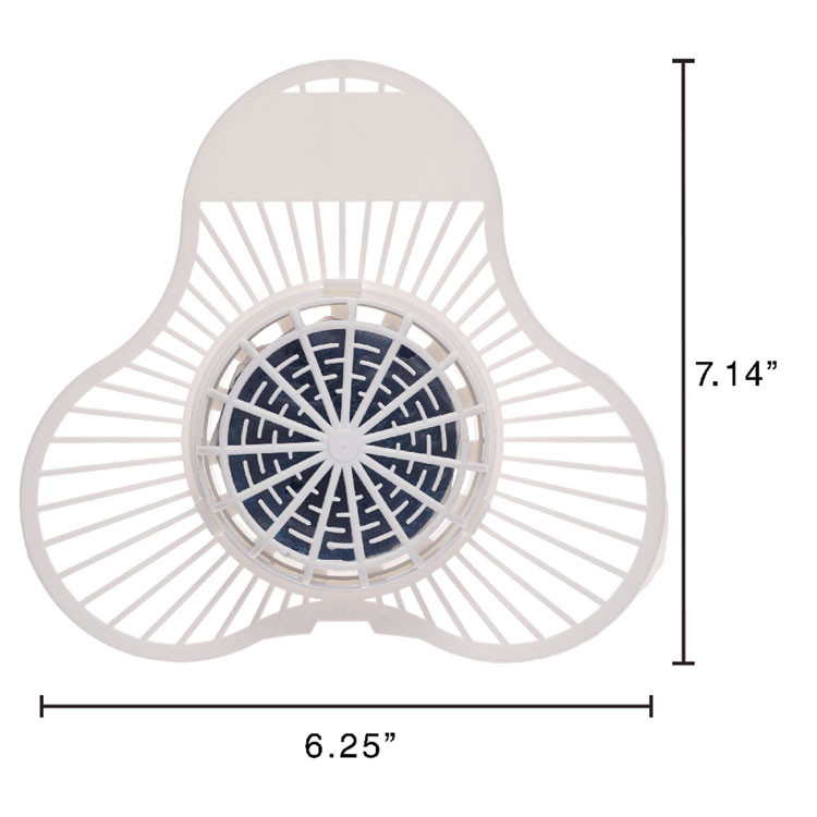 FRESH PRODUCTS 12SANI Eco-Fresh Non-Para Enzymatic Block and Screen, Green Apple Scent, White, Dozen