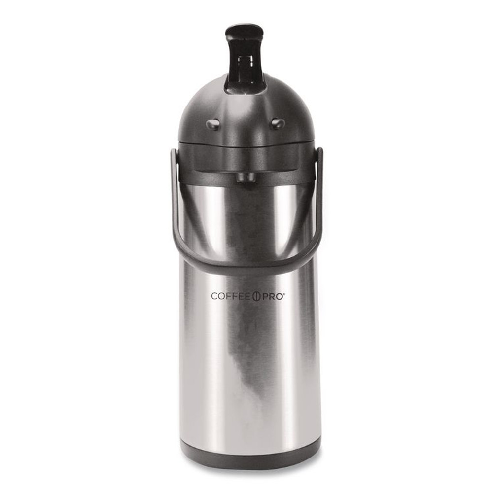 RDI USA Coffee Pro CPAP30 Stainless Steel Airpot, 160 oz, Silver/Black