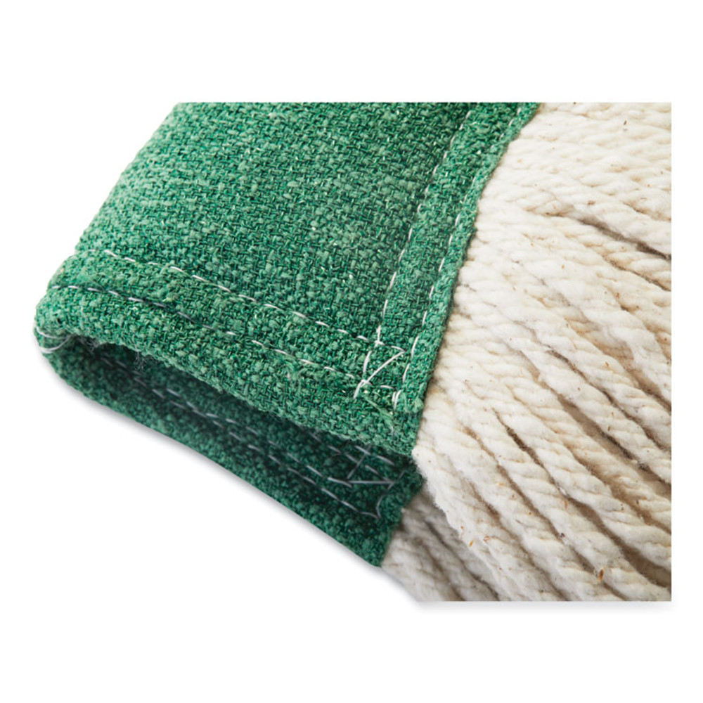 RUBBERMAID COMMERCIAL PROD. FGA25106BL00 Web Foot BLEND SHRINKLESS Mop Head, Cotton/Synthetic, Small, Blue, 6/Carton