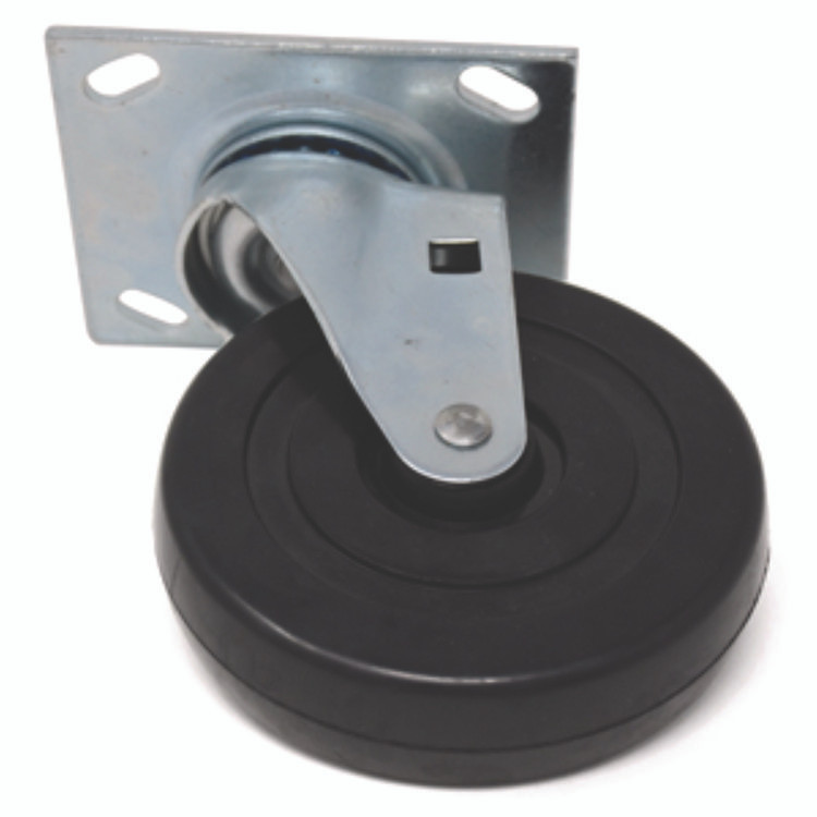 RUBBERMAID COMMERCIAL PROD. FG4402L10000 5-Inch Swivel Plate Caster, Black