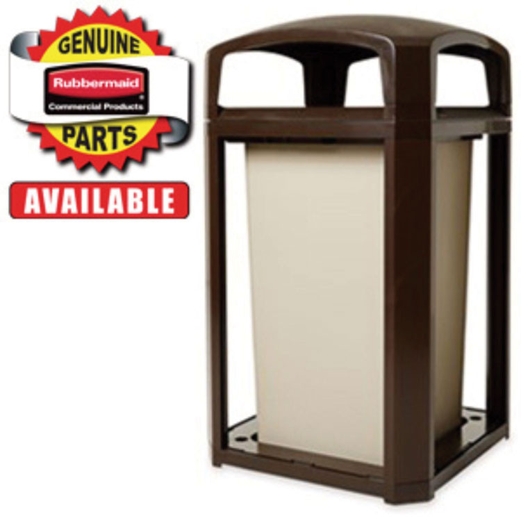 RUBBERMAID COMMERCIAL PROD. FG3975L2SBLE Base for 35 gal Landmark Series Container, 26 x 26 x 2, Sable