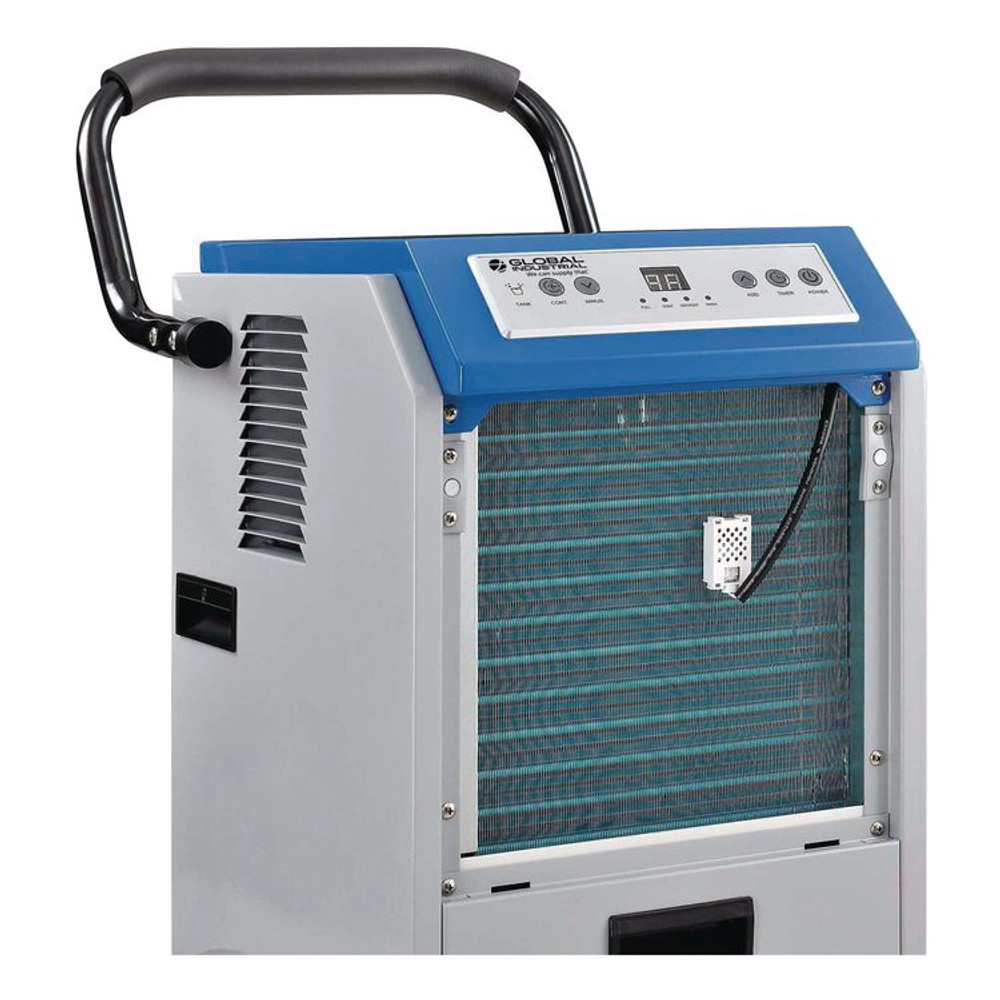 GLOBAL INDUSTRIAL 246687 Commercial Dehumidifier with Humidistat, 70 Pints, 17 x 20.31 x 32.5, Gray
