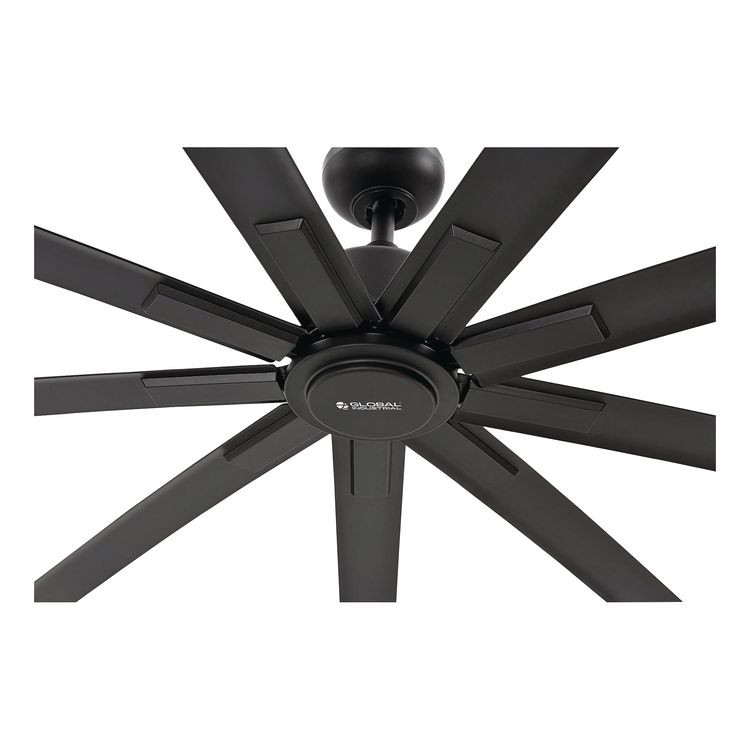 GLOBAL INDUSTRIAL 293047 Industrial Ceiling Fan, 72", 6 Speeds, 9,400 CFM, Black