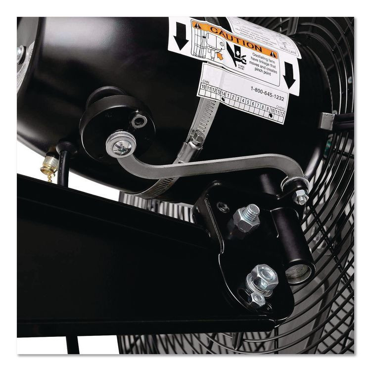 GLOBAL INDUSTRIAL 292450 2-Speed Oscillating Outdoor Rated Wall Mount Fan, 24"