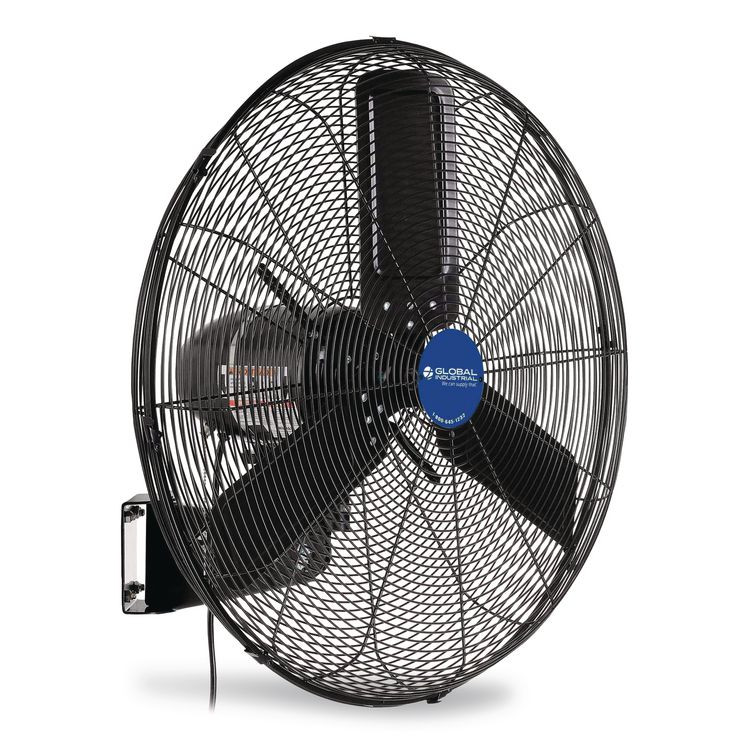 GLOBAL INDUSTRIAL 292450 2-Speed Oscillating Outdoor Rated Wall Mount Fan, 24"