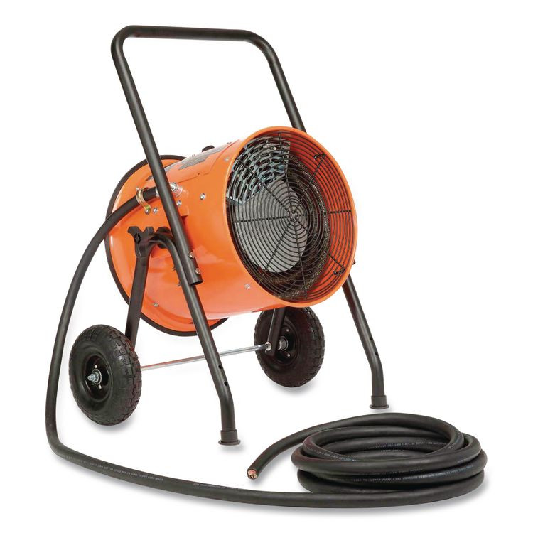 GLOBAL INDUSTRIAL 653673 Portable Salamander Heater with Adjustable Thermostat, 208 V, 15,000 W, 21.59 x 28 x 38.5, Orange