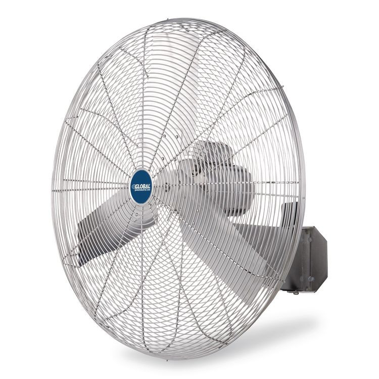 GLOBAL INDUSTRIAL 293019 Washdown Wall Mount Fan, 1 Speed, 30"