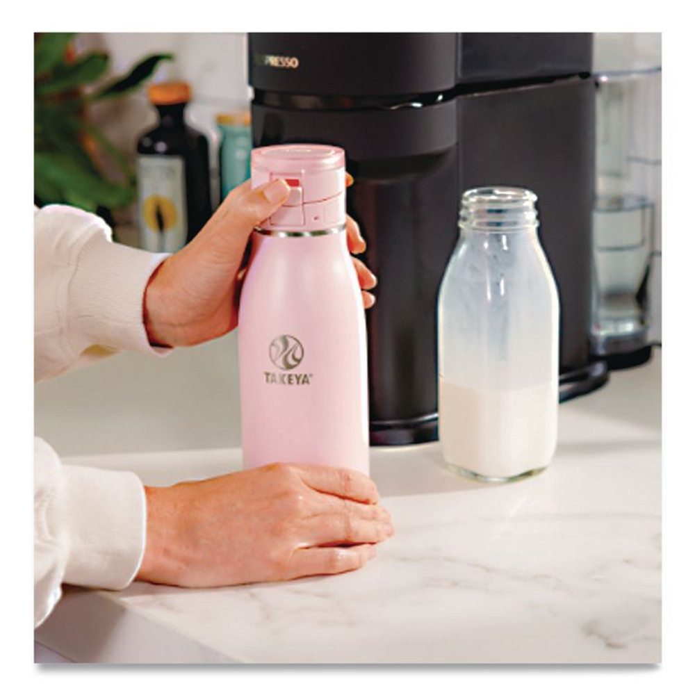 TAKEYA USA CORPORATION 52207 Traveler Stainless Steel Vacuum Insulated Travel Mug, 17 oz, Blush