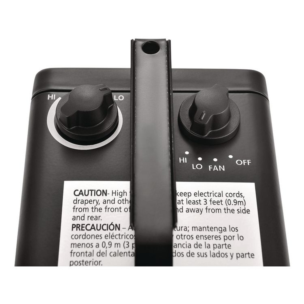 GLOBAL INDUSTRIAL 246099 Portable Heater, 1,500 W, 5.31 x 7.12 x 4.93, Black