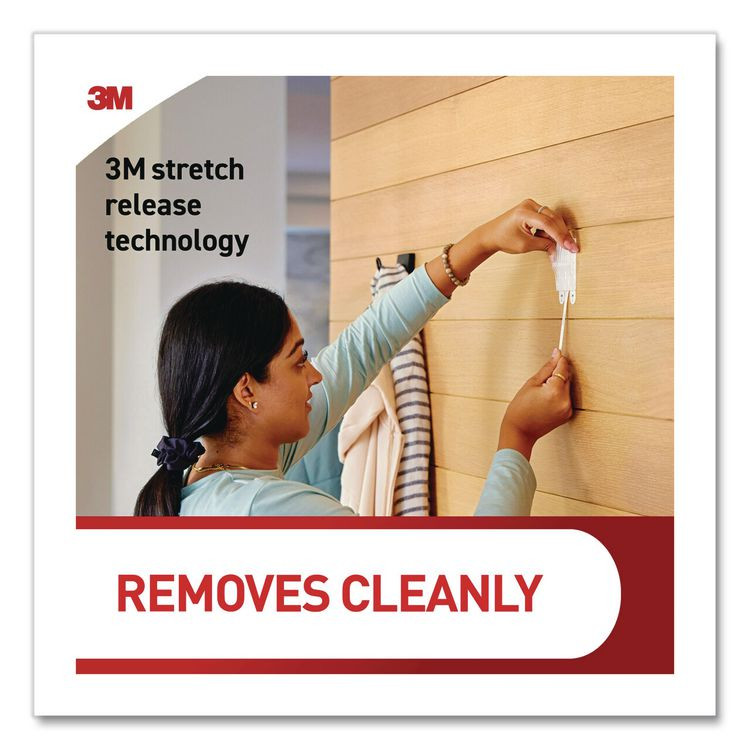 3M/COMMERCIAL TAPE DIV. Command™ 17038MB2ES Decorative X-Large Triple Hooks, Metal, Matte Black, Supports 10 lb, 2/Pack