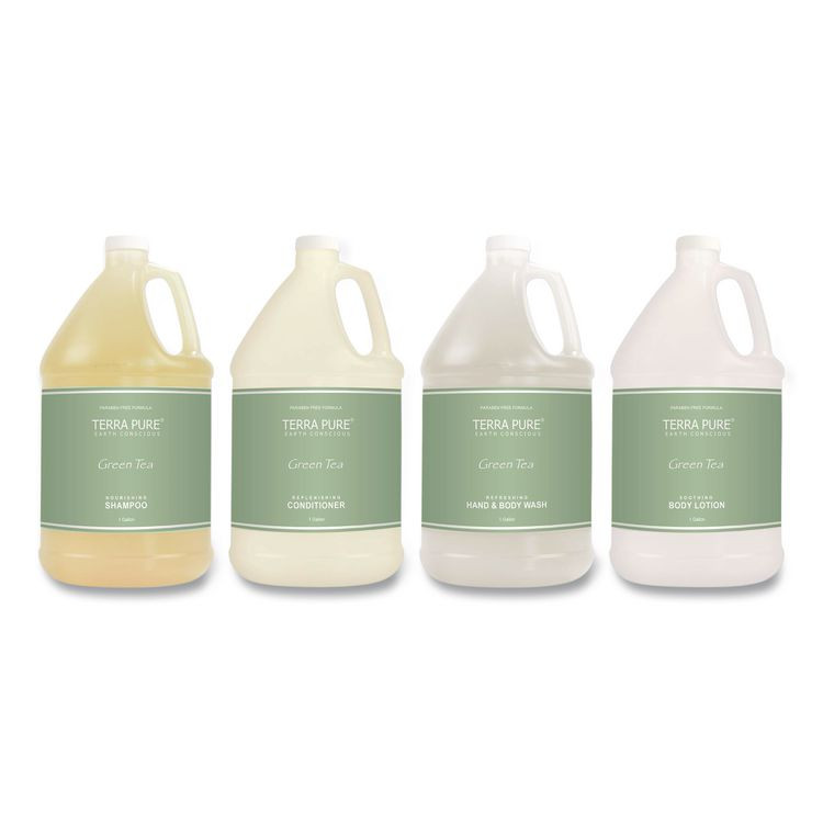 DIVERSIFIED HOSPITALITY SOLUTIONS, LTD. 002270EA Terra Pure Lotion Gallon, 1 gal Bottle, Green Tea and Lemongrass Scent