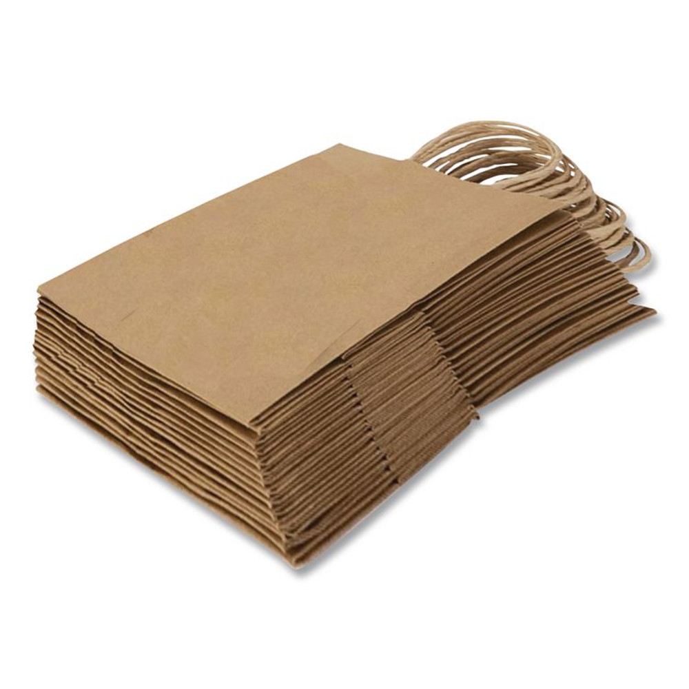 INTEGRATED BAGGING SYSTEMS Inteplast Group KRFTW18719 Get Reddi Paper Bags, Mega Size, 70# Basis Weight, Twisted Rope Handles, 18 x 7 x 18.75, Brown, 200/Carton