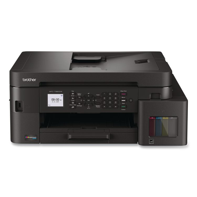 BROTHER INTL. CORP. MFCT980DW MFCT980DW INKvestment Tank 980 Wireless and Ethernet Color Inkjet All-in-One Printer, Copy/Fax/Print/Scan