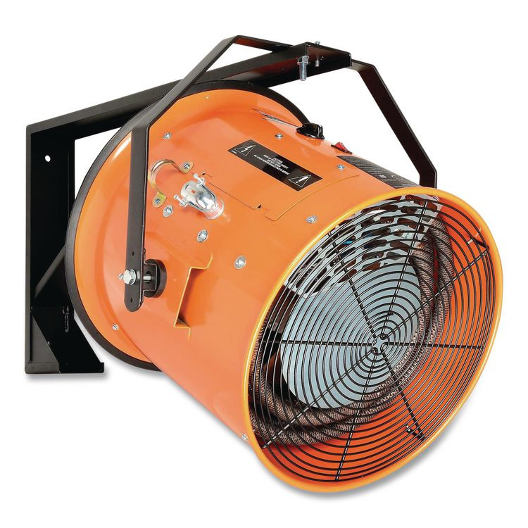 GLOBAL INDUSTRIAL 653566 Electric Salamander Heater with Adjustable Thermostat, 208 V, 15,000 W, 23.03 x 34.75 x 24.68, Orange