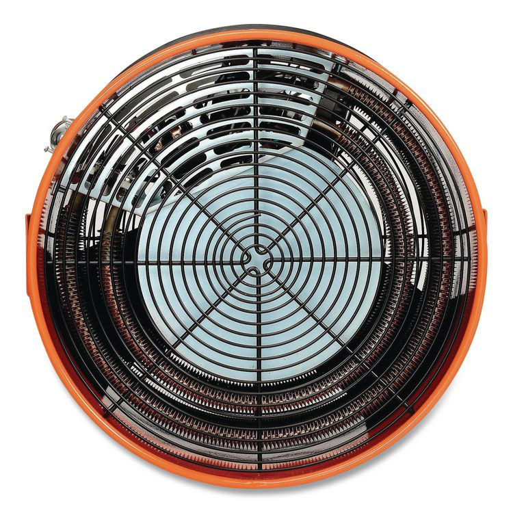 GLOBAL INDUSTRIAL 653566 Electric Salamander Heater with Adjustable Thermostat, 208 V, 15,000 W, 23.03 x 34.75 x 24.68, Orange
