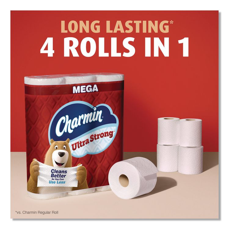 PROCTER & GAMBLE Charmin® 32173 Ultra Strong Bathroom Tissue, Septic Safe, 2-Ply, White, 220 Sheets/Roll, 12 Rolls/Pack