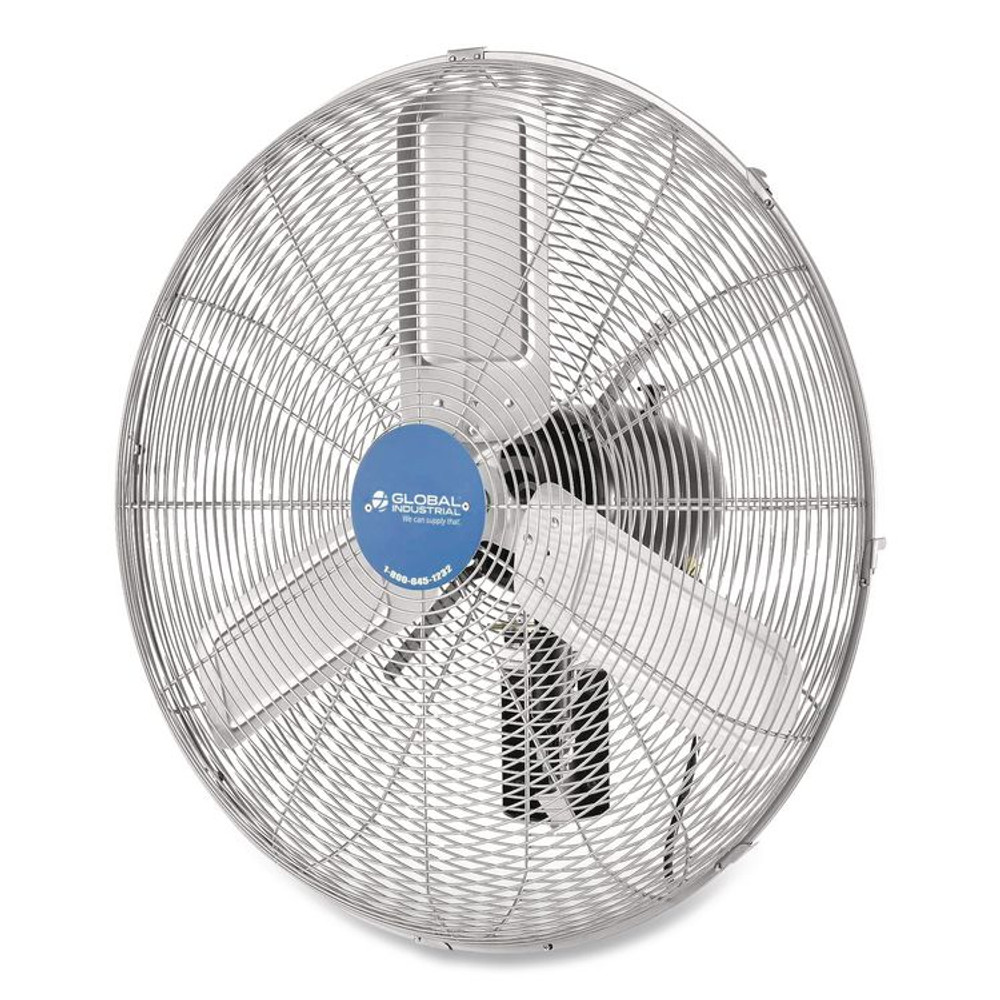 GLOBAL INDUSTRIAL 258322 Deluxe Oscillating Wall Mount Fan, 30"