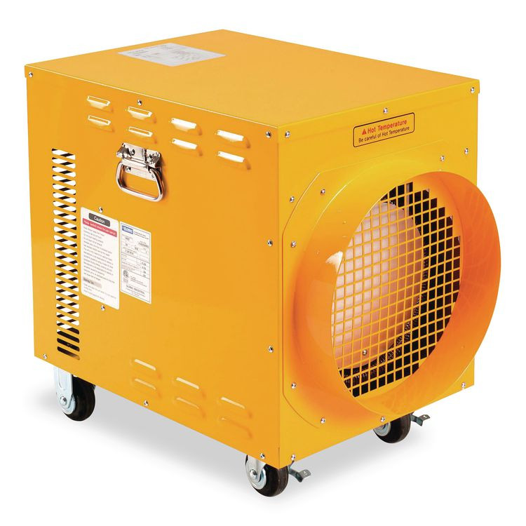 GLOBAL INDUSTRIAL 246552 Portable Electric Heater, 15,000 W, 16.62 x 24.5 x 23, Yellow