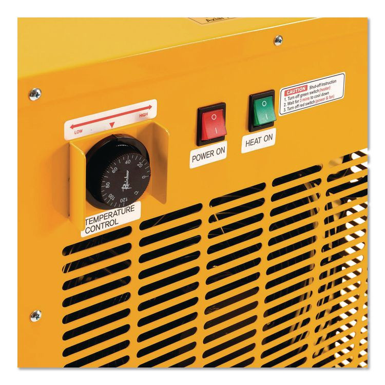 GLOBAL INDUSTRIAL 246552 Portable Electric Heater, 15,000 W, 16.62 x 24.5 x 23, Yellow