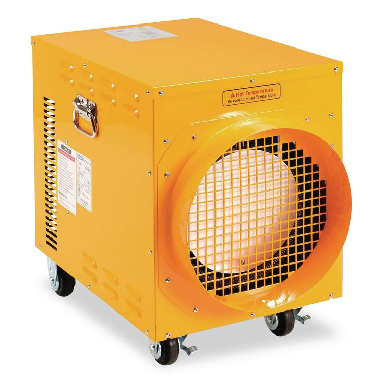 GLOBAL INDUSTRIAL 246552 Portable Electric Heater, 15,000 W, 16.62 x 24.5 x 23, Yellow