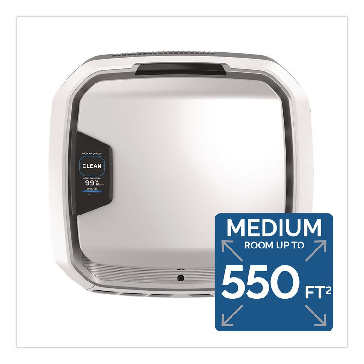 FELLOWES MFG. CO. 9573001 AeraMax Pro AM3 PC H13 True HEPA Hardwired Wall-Mount Air Purifier, 550 sq ft Room Capacity, Stainless Steel