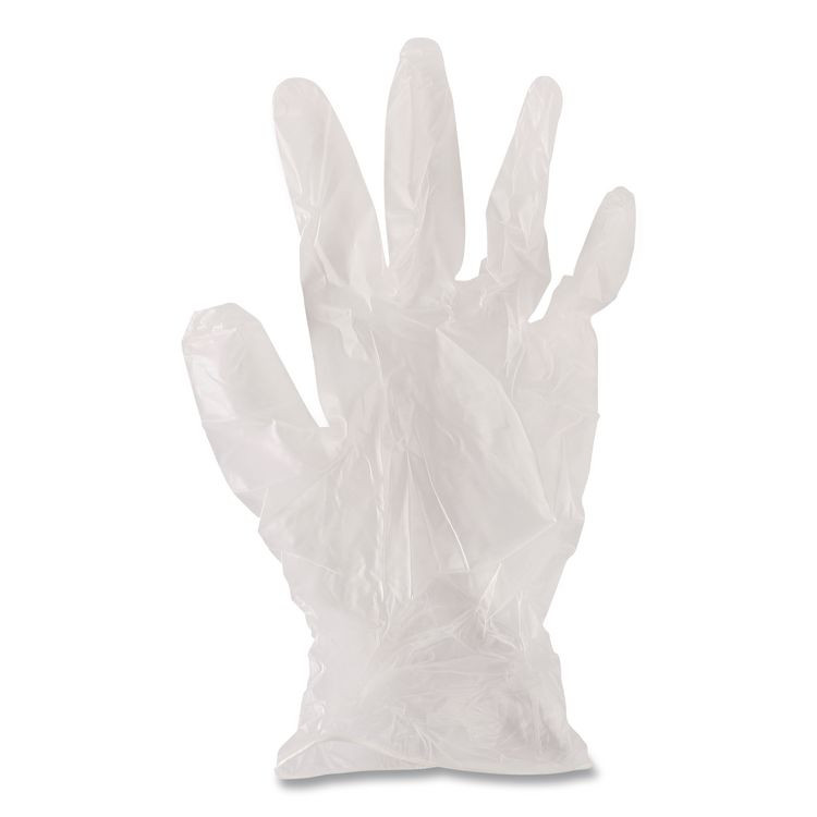 BOARDWALK 365XXLCT General Purpose Vinyl Gloves, Powder-Free, XX-Large, 2.6 mil Thick, 9.5" Long, Clear, 100/Box, 10 Boxes/Carton