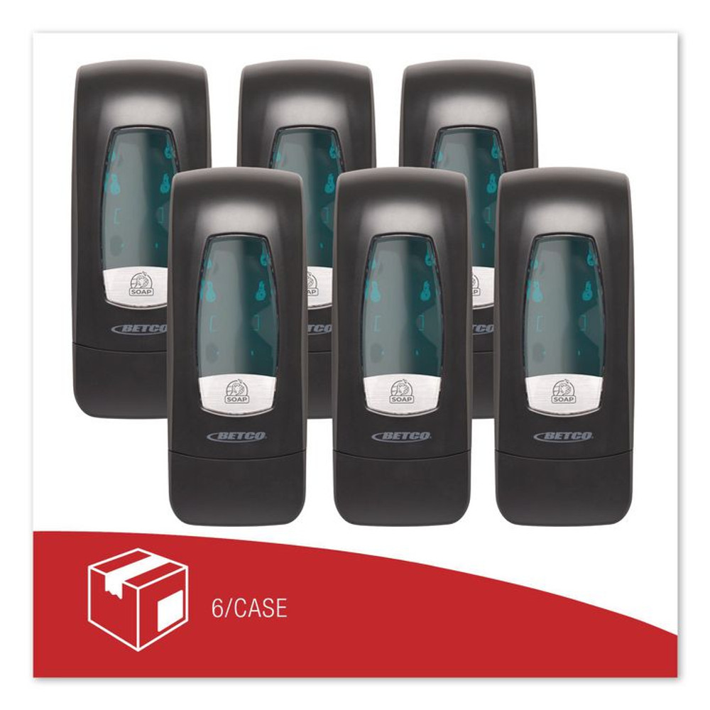 BETCO CORPORATION 9302300 Clario C3 Manual Lotion Dispenser, 5.08 x 4 x 12.1, Black, 6/Carton