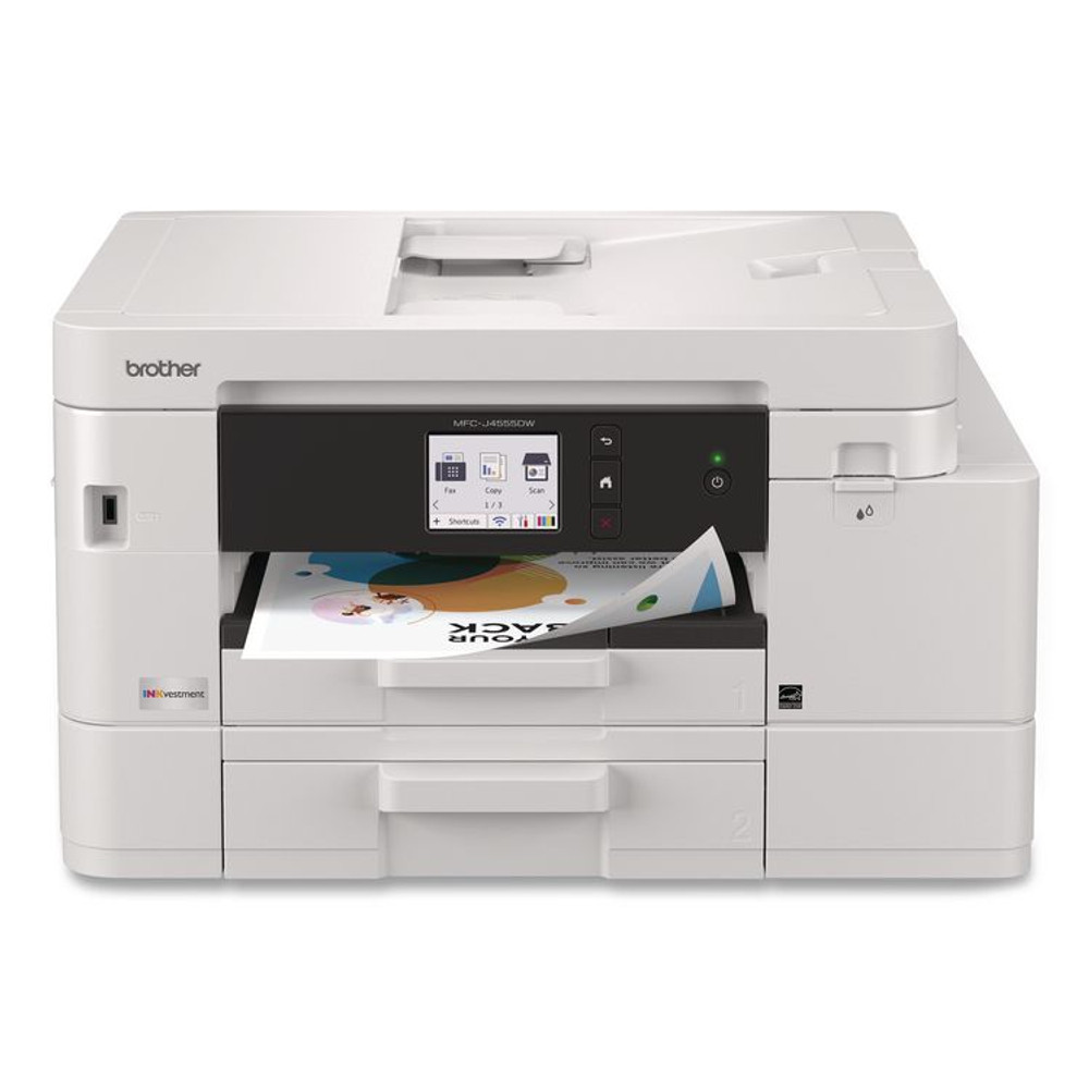 BROTHER INTL. CORP. MFCJ4555DW MFCJ4555DW INKvestment 4555 Wireless Color Inkjet All-in-One Printer, Copy/Fax/Print/Scan