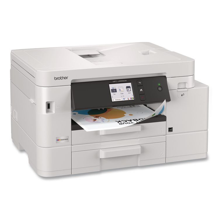 BROTHER INTL. CORP. MFCJ4555DW MFCJ4555DW INKvestment 4555 Wireless Color Inkjet All-in-One Printer, Copy/Fax/Print/Scan