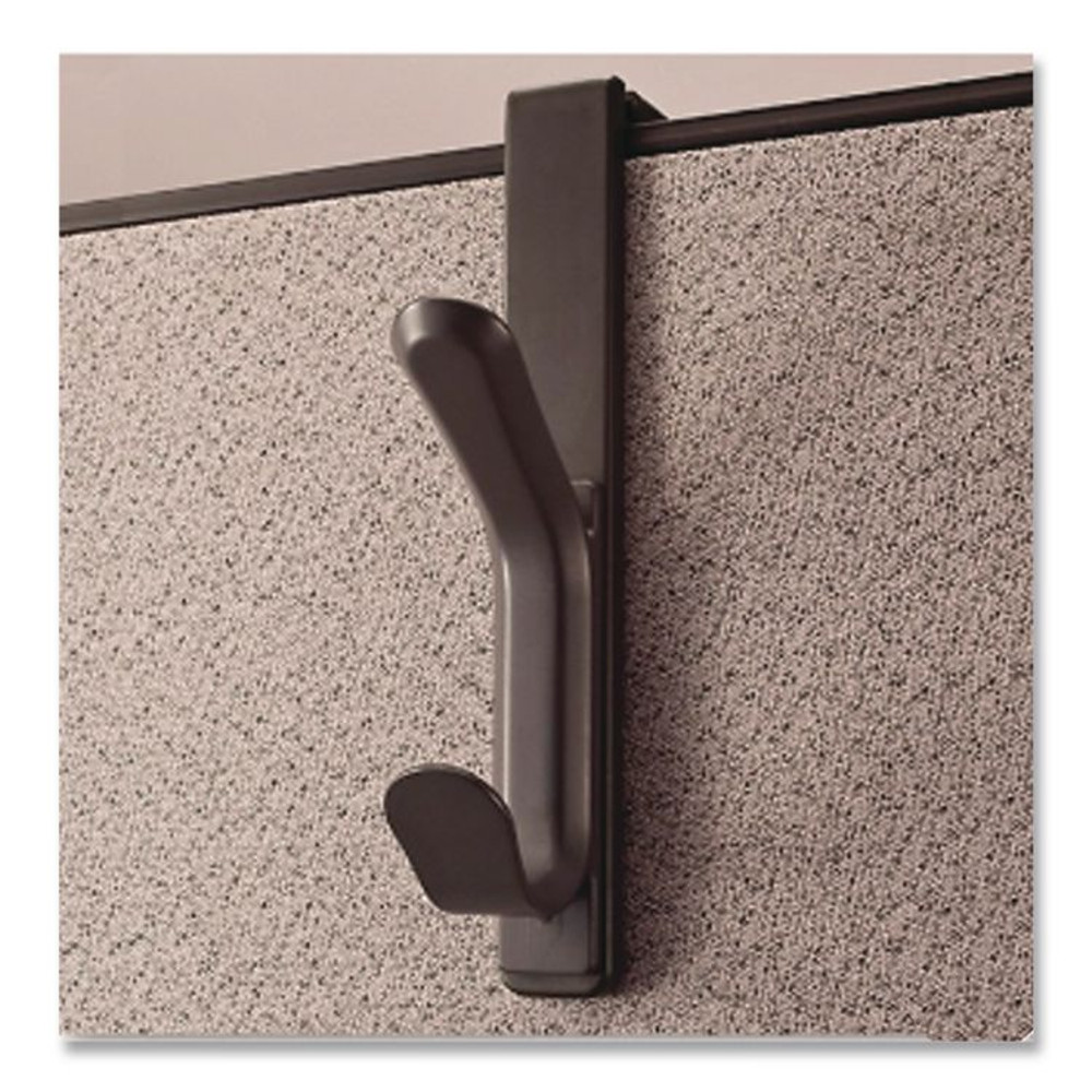 OFFICEMATE INTERNATIONAL CORP. 22005 Cubicle Double Coat Hook, Plastic, Gray, Supports 10 lbs