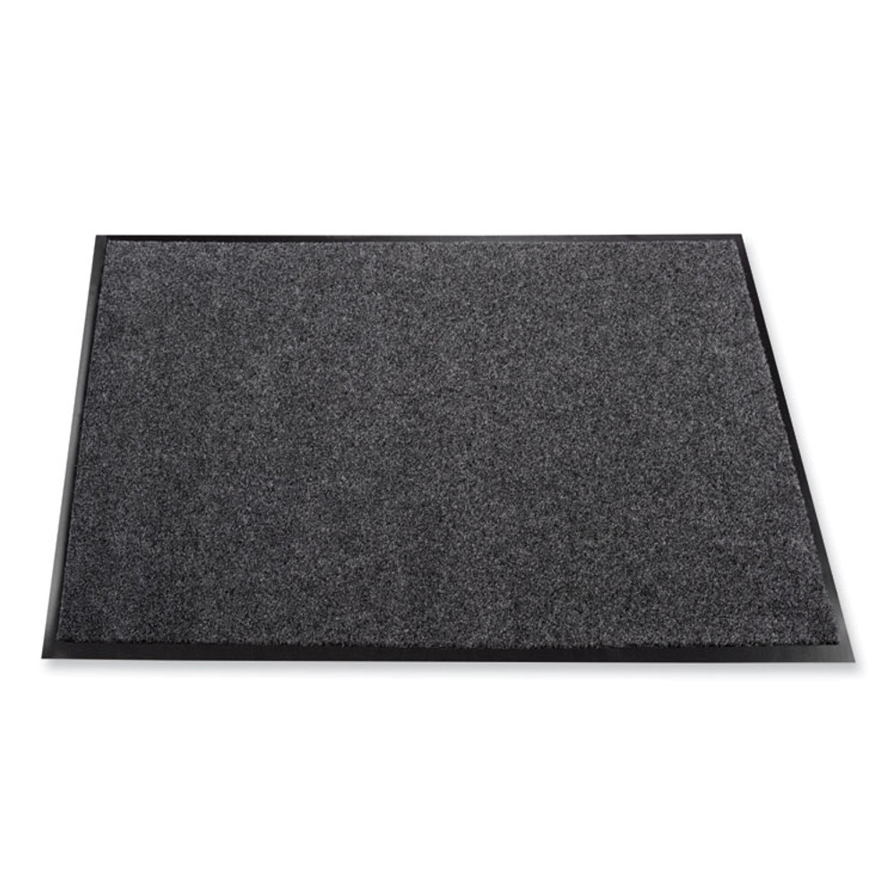 CROWN MATS & MATTING ET0023CH EcoStep Wiper Mat, Rectangular, Charcoal Gray Cut Pile Surface, 24" x 36"