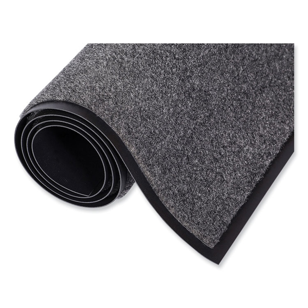 CROWN MATS & MATTING ET0023CH EcoStep Wiper Mat, Rectangular, Charcoal Gray Cut Pile Surface, 24" x 36"