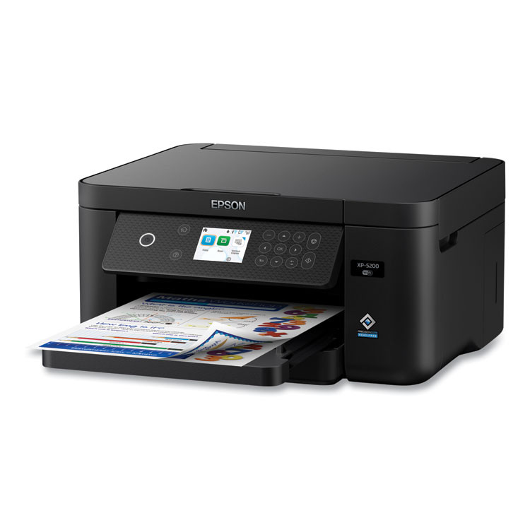 EPSON AMERICA, INC. C11CK61201 Expression Home XP-5200 Wireless All-in-One Inkjet Printer, Copy/Print/Scan