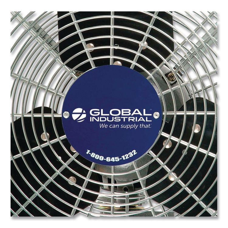 GLOBAL INDUSTRIAL 607050 Oscillating Wall Mount Fan, 3 Speed, 24"