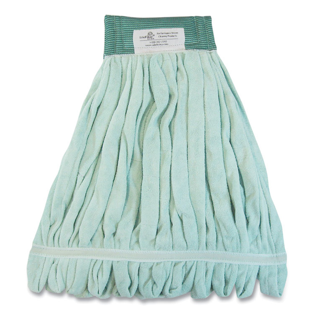 THE ODELL CORPORATION O'Dell® MWTLG EchoFiber Microfiber Loop Mop, Large, Split Microfiber, 16 x 16, 5" Headband, Green, 12/Carton