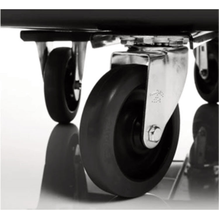 RUBBERMAID COMMERCIAL PROD. FG4608L40000 4-Inch Rigid Caster, Black