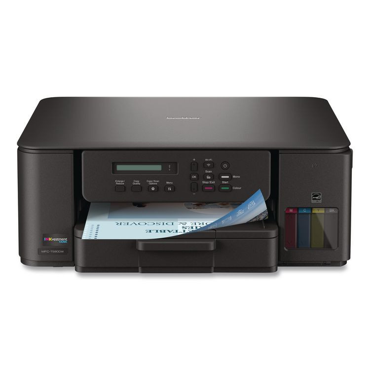 BROTHER INTL. CORP. MFCT580DW MFCT580DW INKvestment Tank 580 Wireless Color Inkjet All-in-One Printer, Copy/Print/Scan