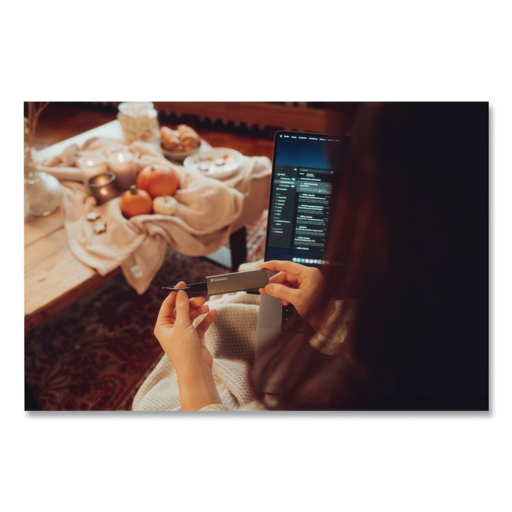 VERBATIM CORPORATION 47454 Vx500 External Solid State Drive, 2 TB, USB 3.2 Gen 2, Space Gray