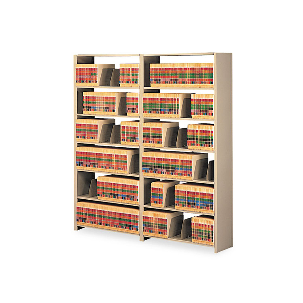 TENNSCO 127648ACSD Snap-Together Six-Shelf Closed Add-On, Steel, 48w x 12d x 76h, Sand