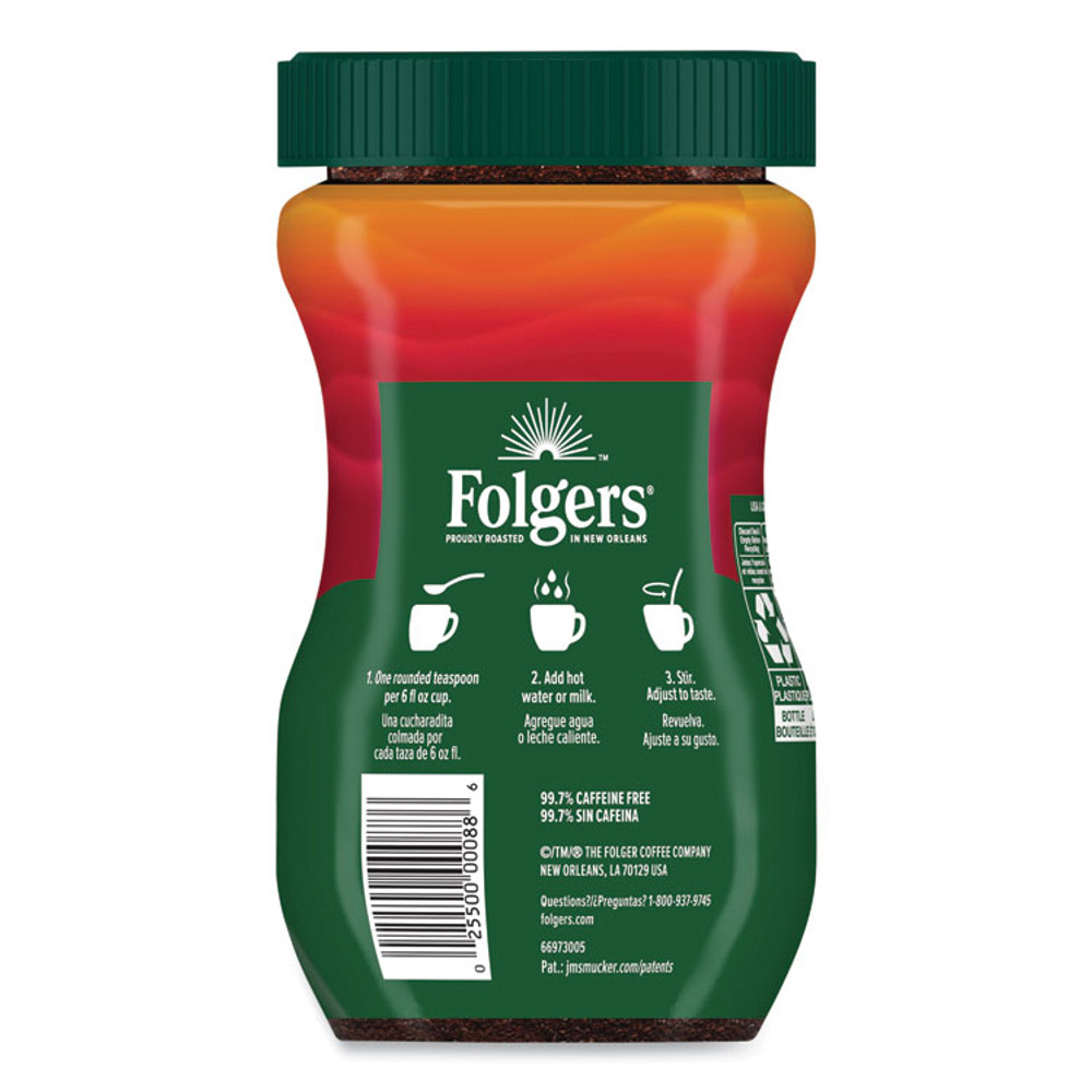 KEURIG DR PEPPER Folgers® 20630 Instant Coffee Crystals, Classic Decaf, 8 oz