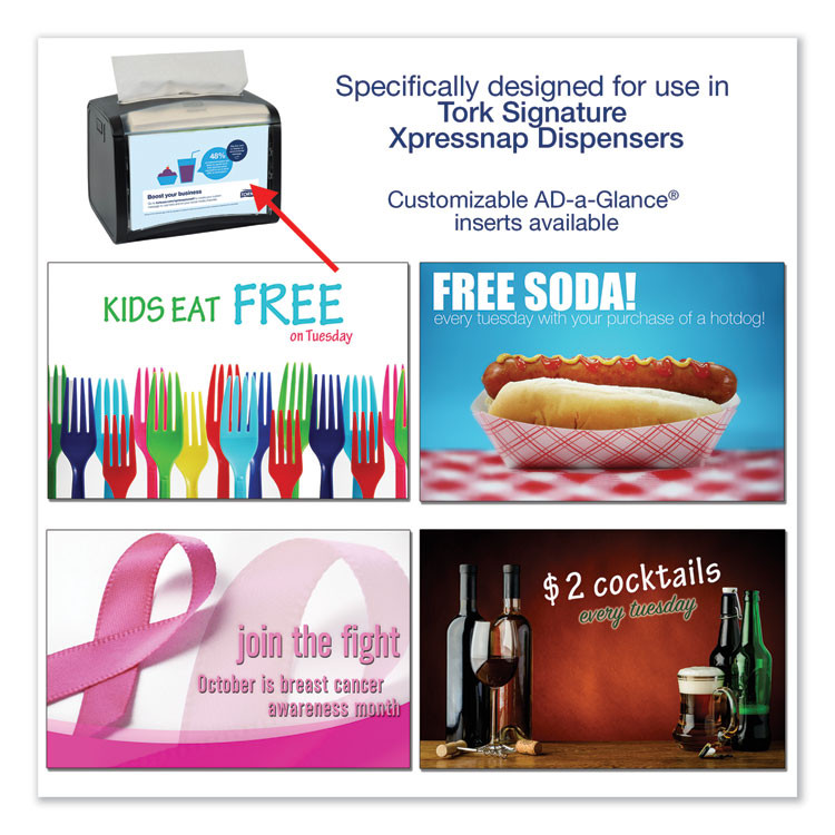 SCA TISSUE Tork® 908EX Xpressnap Interfold Dispenser Napkins, 1-Ply, 13 x 8.5, Natural, 500/Pack, 12 Packs/Carton