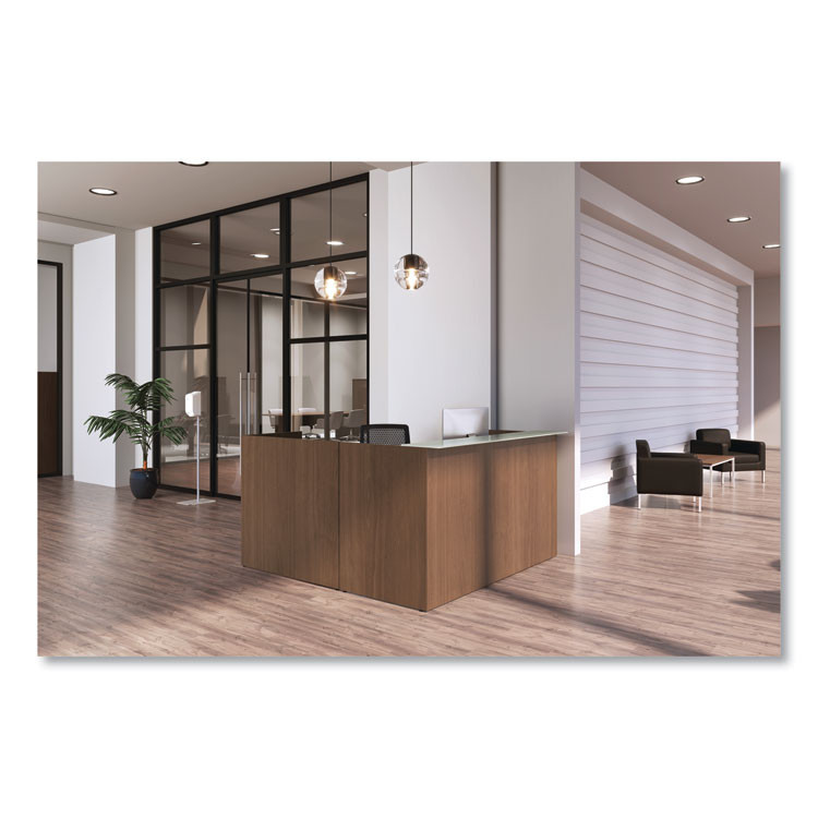 HON COMPANY STANDP8T Hand Sanitizer Station Stand, 12 x 16 x 54, Silver