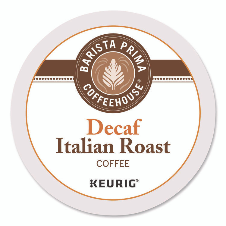 KEURIG DR PEPPER Barista Prima Coffeehouse® 8506CT Decaf Italian Roast Coffee K-Cups, 24/Box, 4 Boxes/Carton